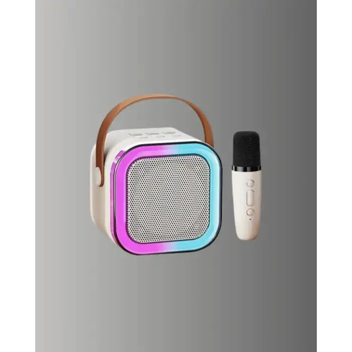Bluetooth Karaoke Mikrofon ve Hoparlör Seti Taşınabilir