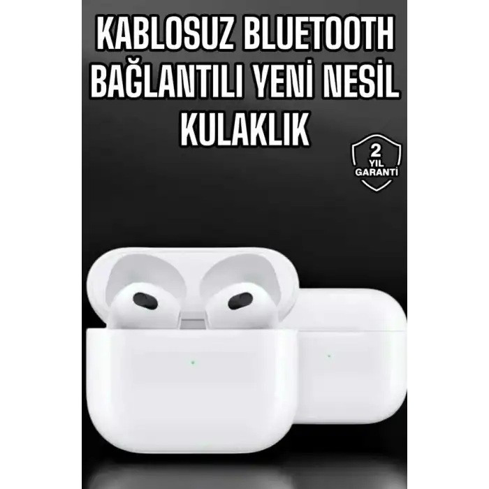 Bluetooth Kulaklık 3.Nesil Kablosuz Uzun Pil Ömrü Dokunmatik Kontrol Yeni Nesil