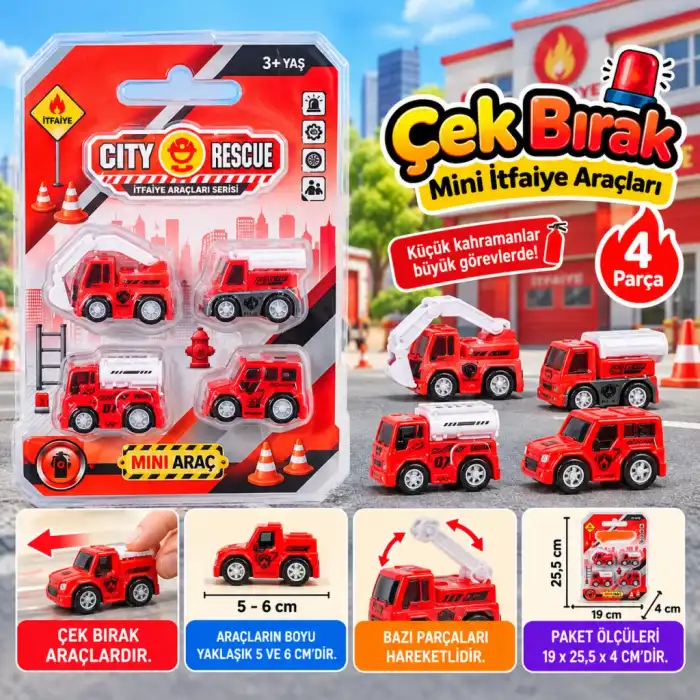 Çek Bırak Mini İtfaiye Araçları