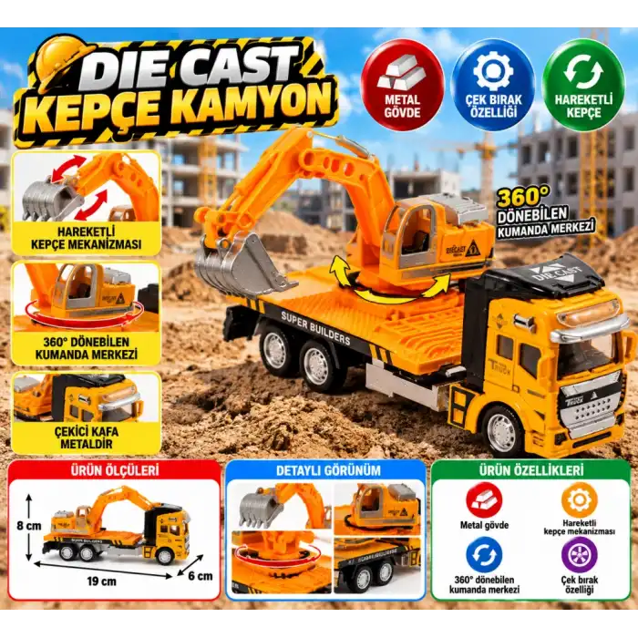 Çek Bırak Sarı Kepçe