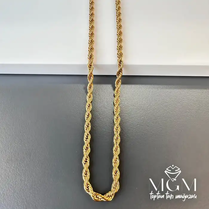 Çelik Burgu Halat Zincir 4mm