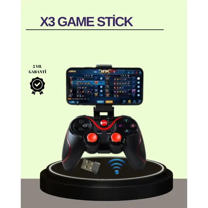 Çift Analog Joystick ve 14 Tuşlu Bluetooth Oyun Kumandası