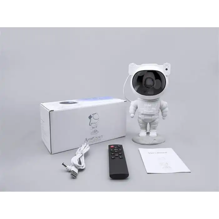 Çocuklara Özel Projeksiyon Astronot Lamba Speaker Sevimli