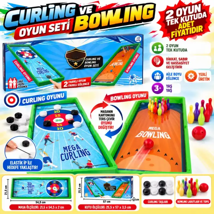 Curling ve Bowling Oyun Seti