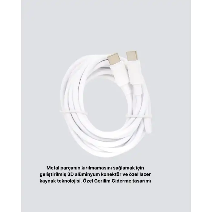 Dayanıklı Dış Kaplamalı 30W 5.0A Type-C Hızlı Şarj ve Data Kablosu