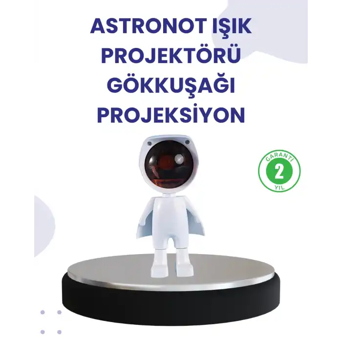 Dekoratif Gün Batımı Işığı – Astronot Figürlü