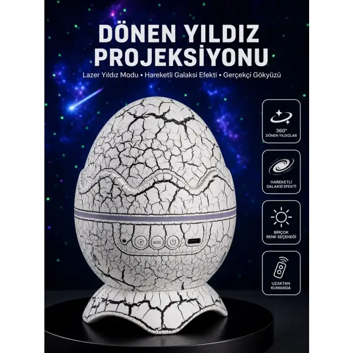 Ayarlanabilir Parlaklık ve Sis Efektli Atmosfer Lambası