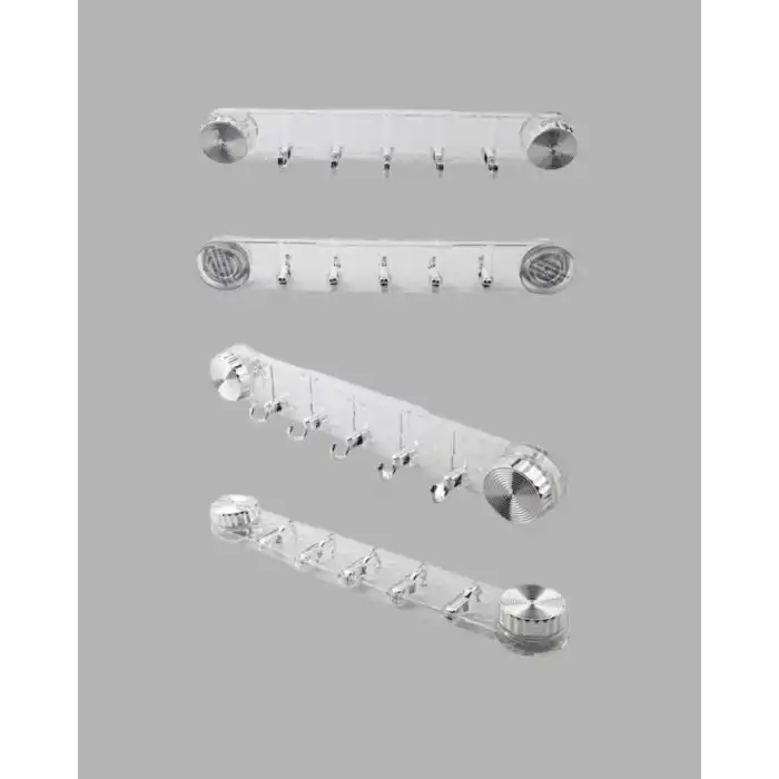 Duvar Tipi Vakumlu Askılık Şeffaf Orta Tasarımlı