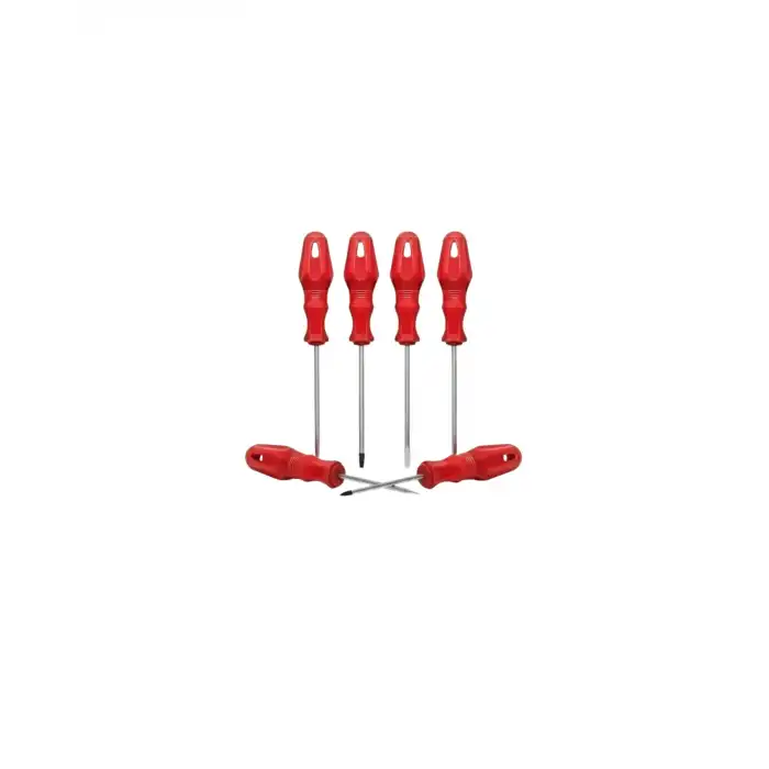 Düz ve Yıldız Başlıklı 7li Tornavida Seti Ergonomik Tutma