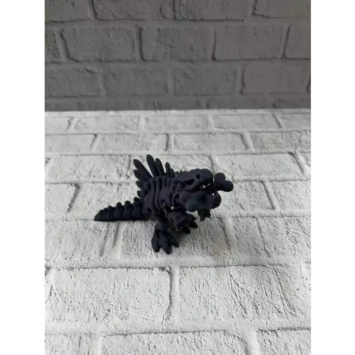 Eklemli Hareketli Dinazor Figürü Siyah – Dekoratif Masa Üstü Oyuncak