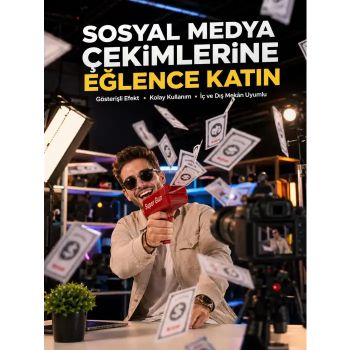 Elektrikli Parti Oyuncağı – Para Atan Tabanca Yeni Nesil