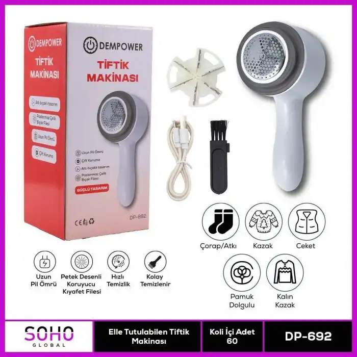 Elle Tutulabilen Tiftik Makinesi