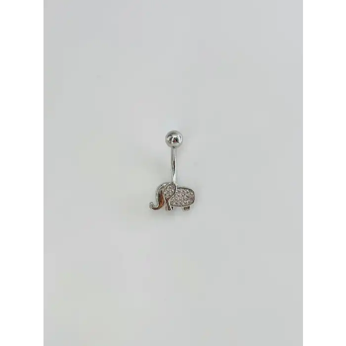 Fil Detaylı Göbek Pıercıng