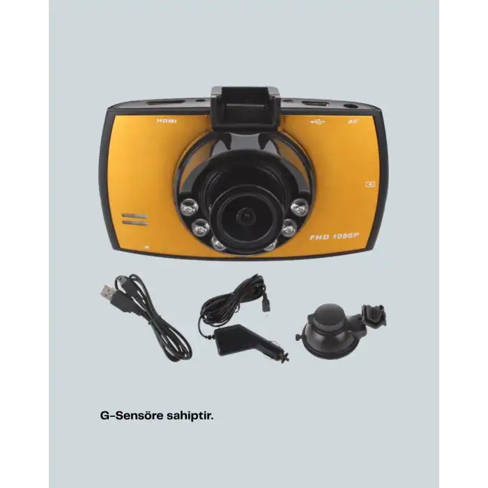Full HD Araç Kamerası G Sensor Gece Görüşlü Dash Cam