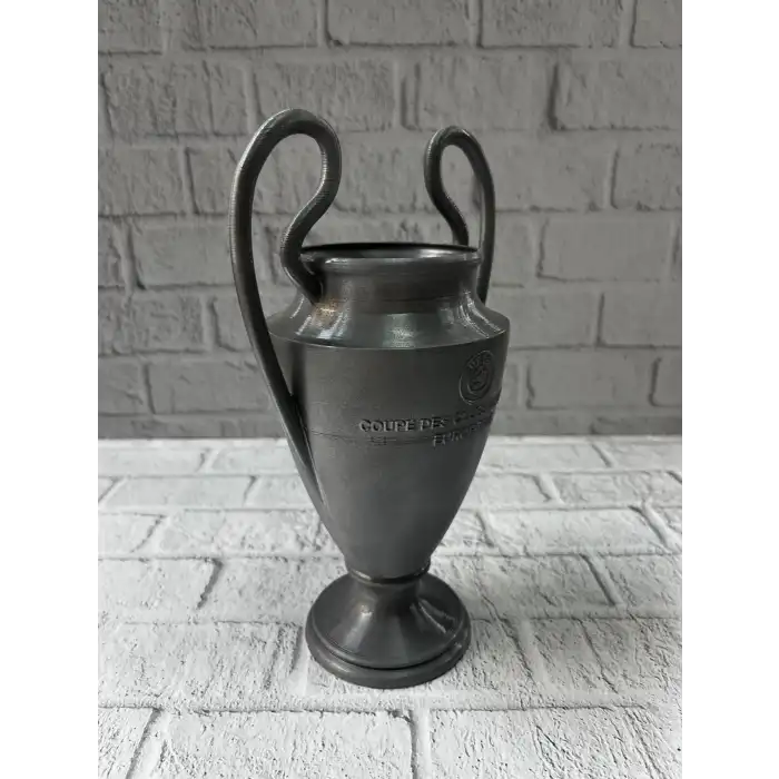 Füme Kupa 25cm UEFA Model Dekoratif Ödül Biblosu