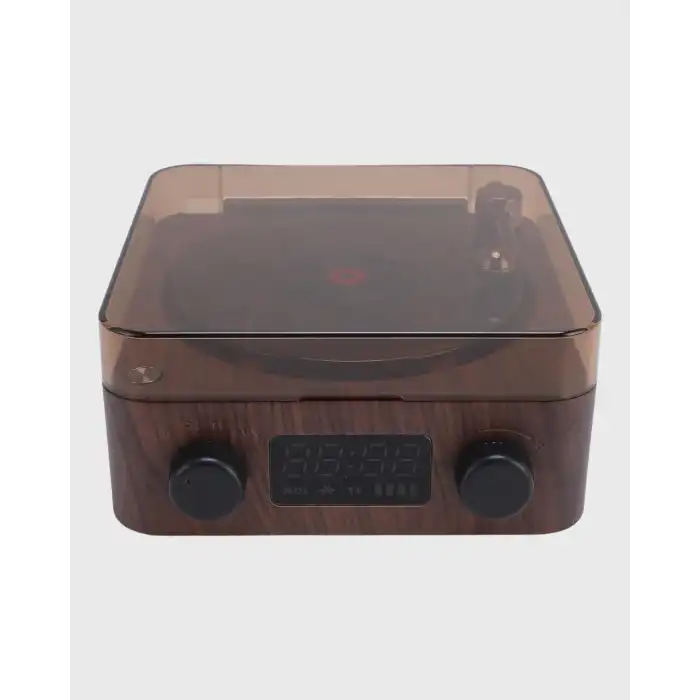 Gece Lambası Bluetooth Hoparlör Dijital Saat Çok Fonksiyonlu Su Dalgası Işıklı
