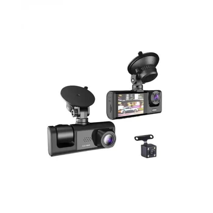 Gelişmiş G-Sensörlü Üçlü Araç Kamerası – 5” LCD Ekran ve Hareket Algılama