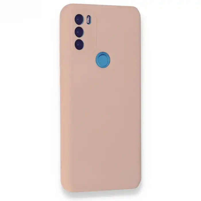 General Mobile Gm 21 Plus Kılıf Nano İçi Kadife Silikon - Pudra