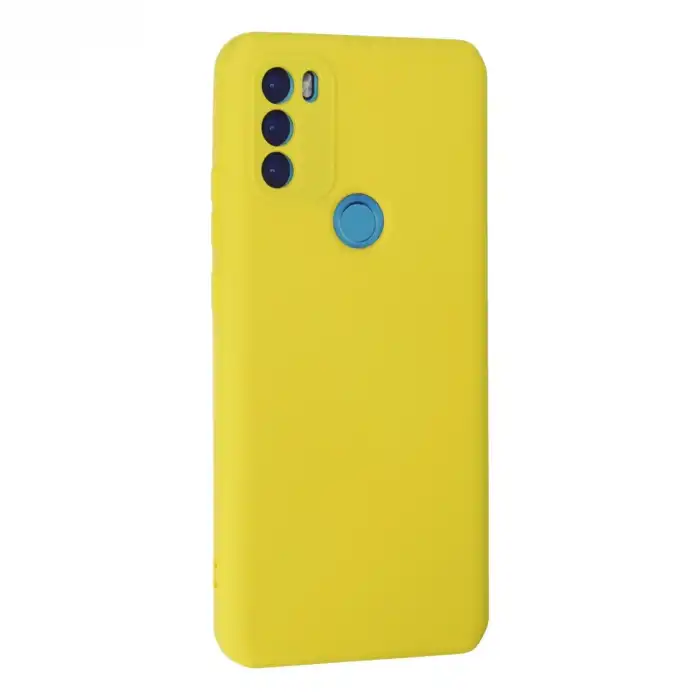 General Mobile Gm 21 Plus Kılıf Nano İçi Kadife Silikon - Sarı