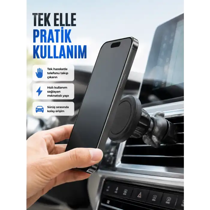 Güçlü Manyetik Araç İçi Telefon Tutucu Universal Telefon Standı