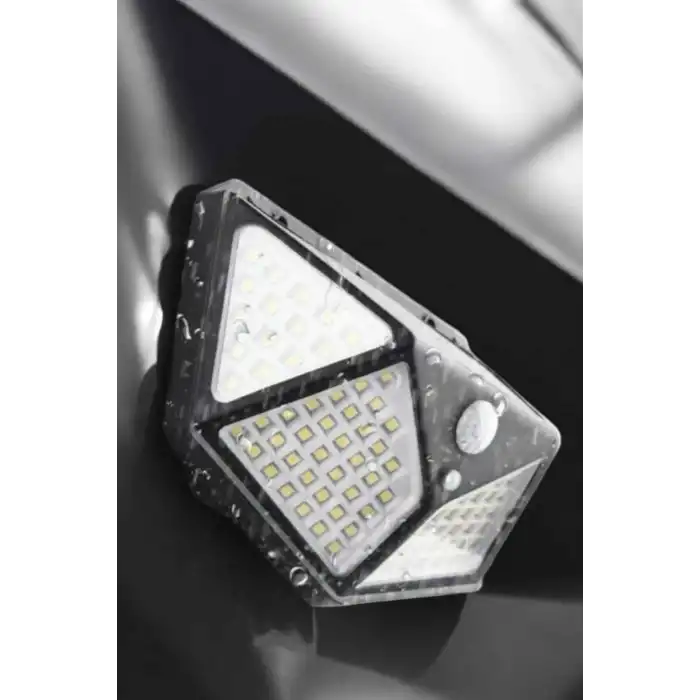 Güneş Enerjili Bahçe Aydınlatma Lambası Solar 100 Led Lamba
