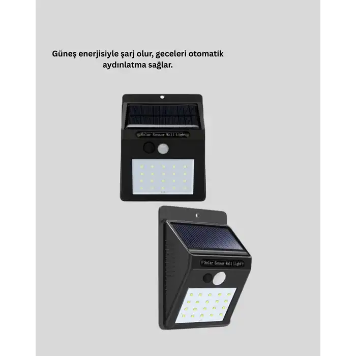 Hareket Algılamalı Solar LED Güvenlik Lambası Yeni Nesil