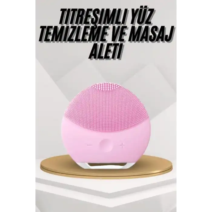 Hassas Ciltlere Özel Titreşimli Yüz Temizleme ve Masaj Aleti
