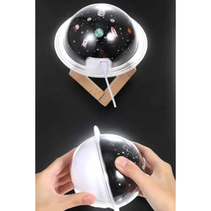 Hava Nemlendirici Projeksiyon Görünümlü USB Bağlantılı Aromaterapi