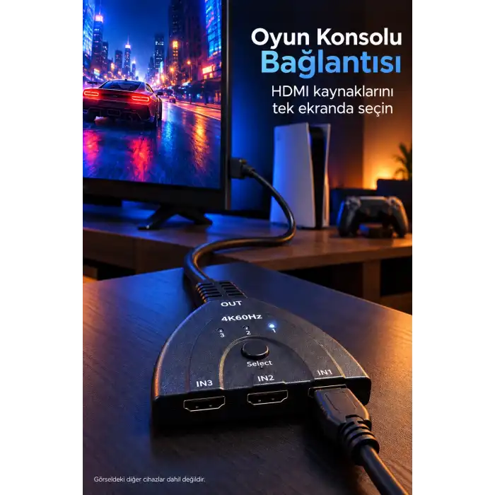 HDMI Switch 2.0 ve 3D Format Destekli