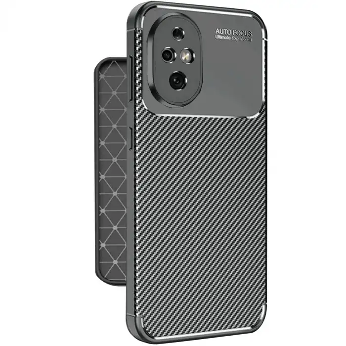 Honor 200 Kılıf Auto Focus Karbon Kapak - Siyah