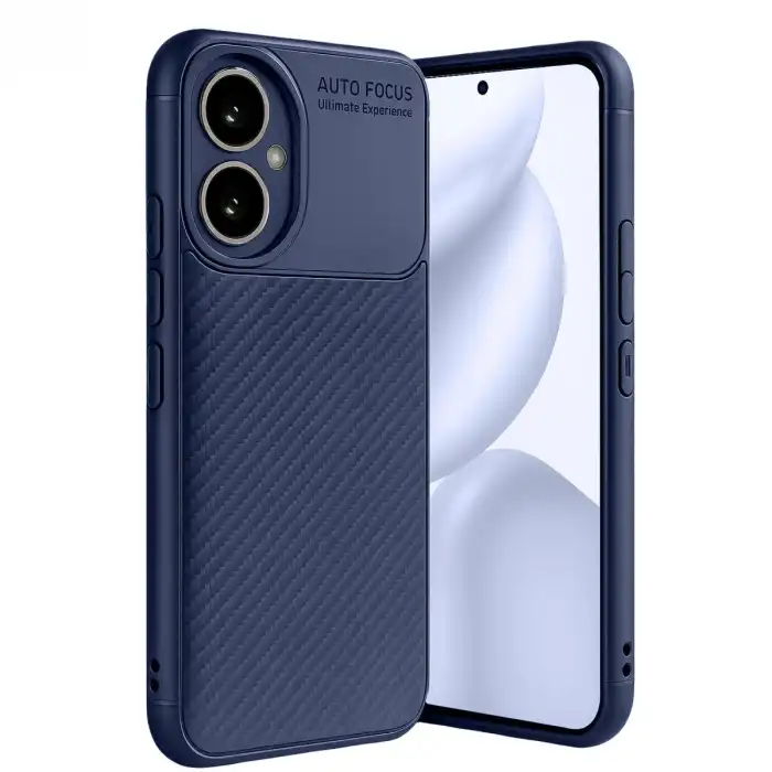 Honor 400 Kılıf Auto Focus Karbon Kapak - Lacivert