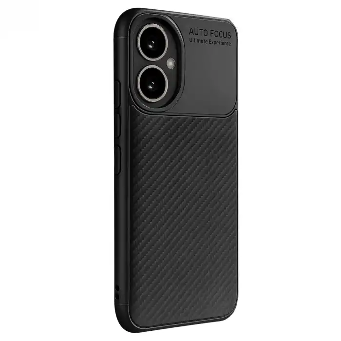 Honor 400 Kılıf Auto Focus Karbon Kapak - Siyah