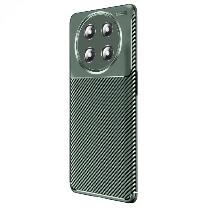 Honor Magic 7 Lite Kılıf Auto Focus Karbon Kapak - Koyu Yeşil