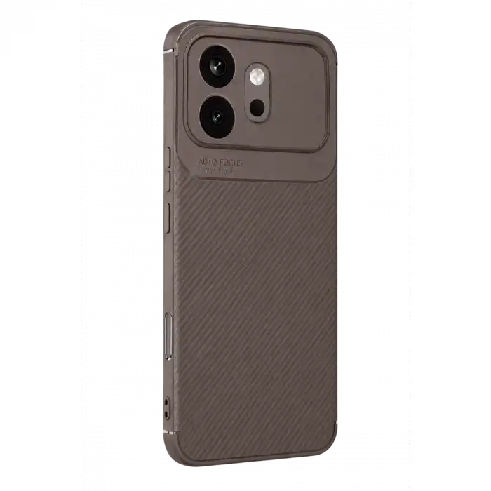 Huawei Honor 600 Auto Focus Karbon Kapak - Gri