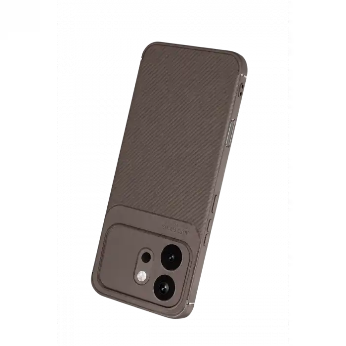 Huawei Honor 600 Auto Focus Karbon Kapak - Gri