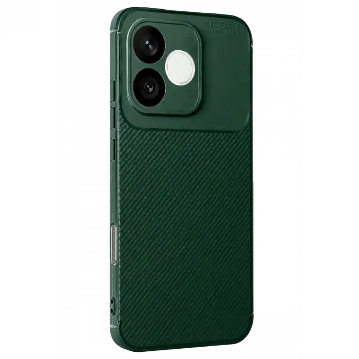 Huawei Honor 600 Lite Auto Focus Karbon Kapak - Koyu Yeşil