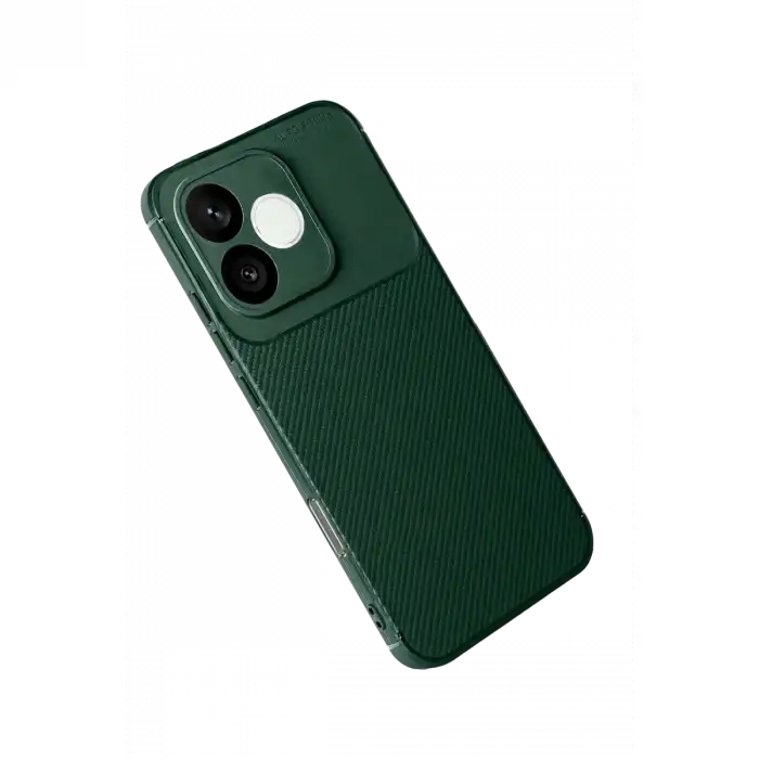 Huawei Honor 600 Lite Auto Focus Karbon Kapak - Koyu Yeşil