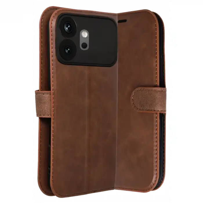 Huawei Honor 600 Trend S Plus Kapaklı Kılıf - Taba