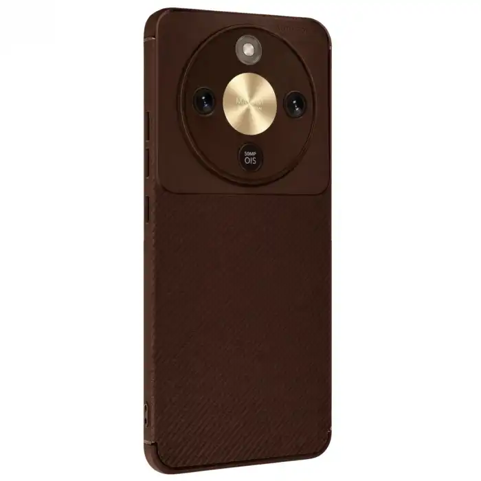Huawei Honor Magic 8 Lite Auto Focus Karbon Kapak - Kahverengi