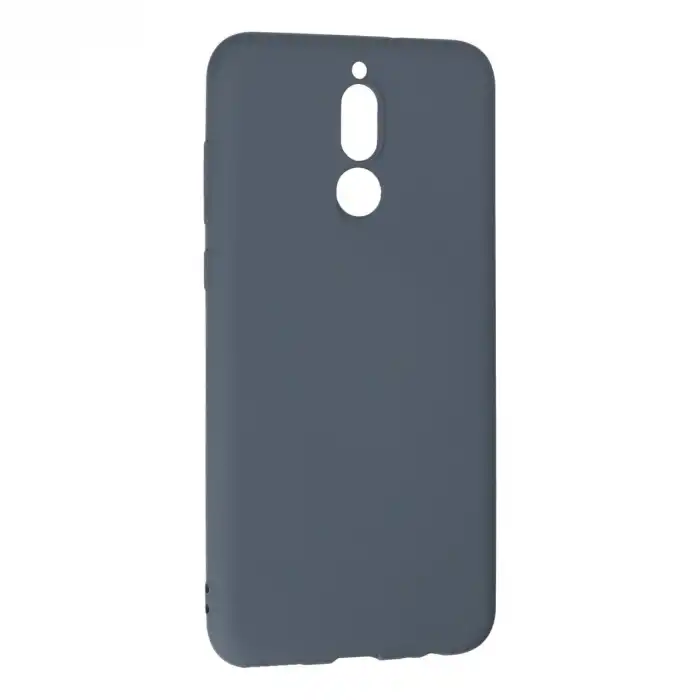 Huawei Mate 10 Lite Kılıf Nano İçi Kadife Silikon - Gri