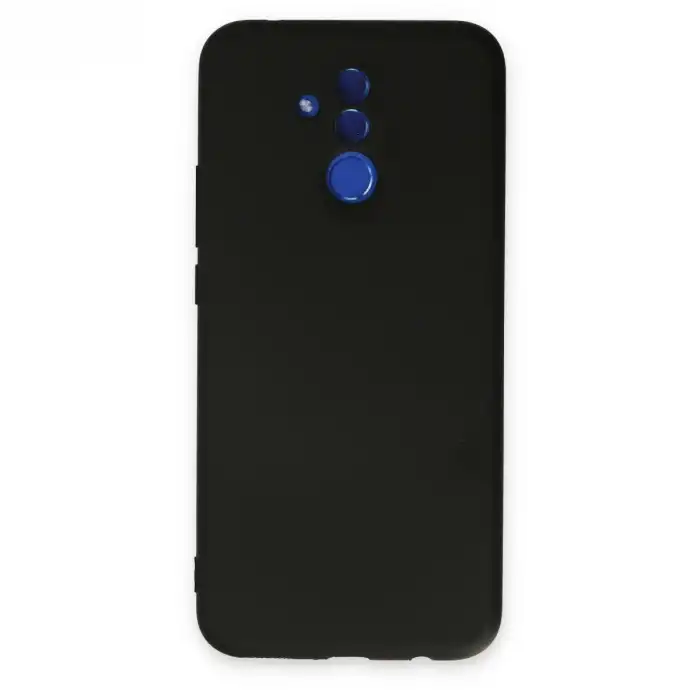 Huawei Mate 20 Lite Kılıf Nano İçi Kadife Silikon - Siyah