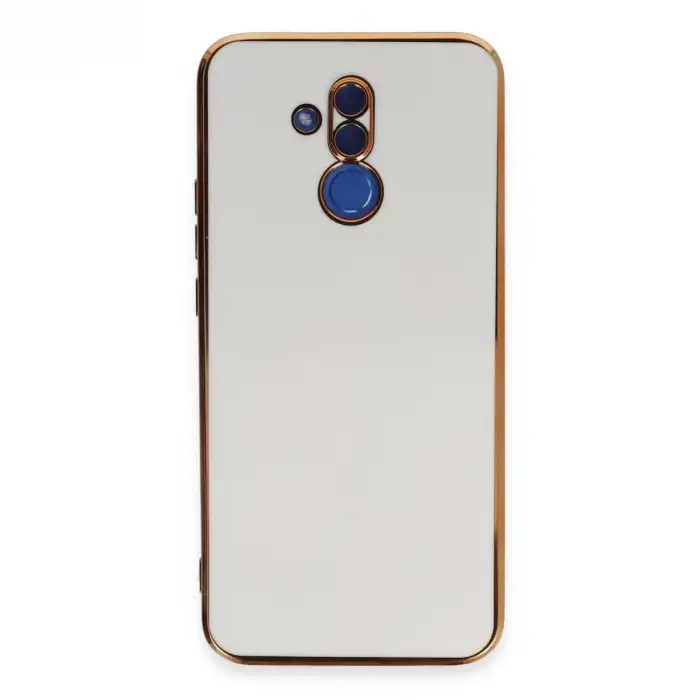 Huawei Mate 20 Lite Kılıf Volet Silikon - Beyaz