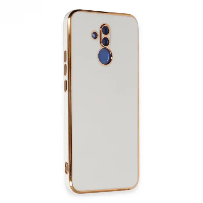 Huawei Mate 20 Lite Kılıf Volet Silikon - Beyaz