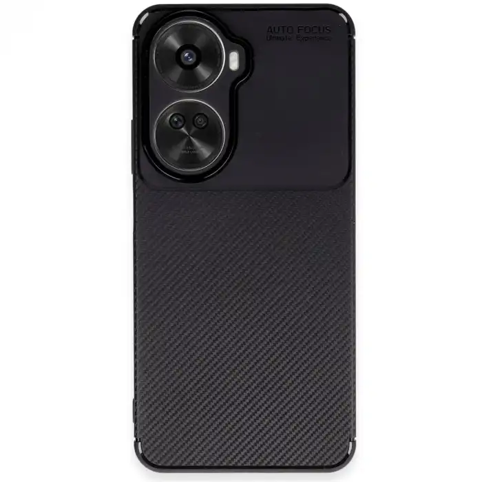 Huawei Nova 12 Se Kılıf Auto Focus Karbon Kapak - Siyah