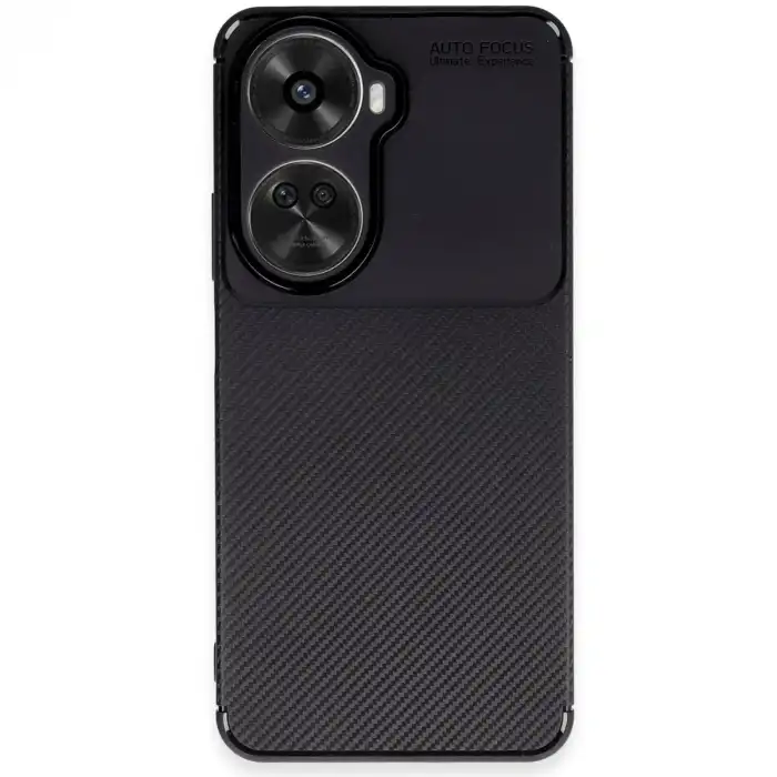 Huawei Nova 12 Se Kılıf Auto Focus Karbon Kapak - Siyah