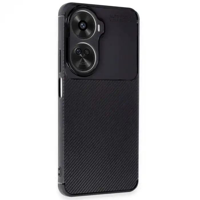 Huawei Nova 12 Se Kılıf Auto Focus Karbon Kapak - Siyah