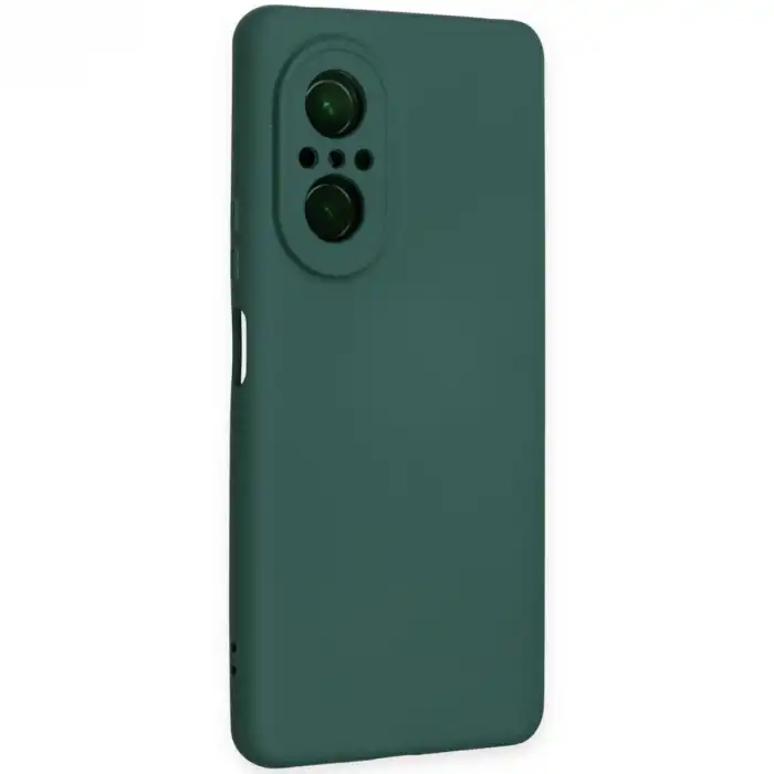 Huawei Nova 9 Se Kılıf Nano İçi Kadife Silikon - Koyu Yeşil