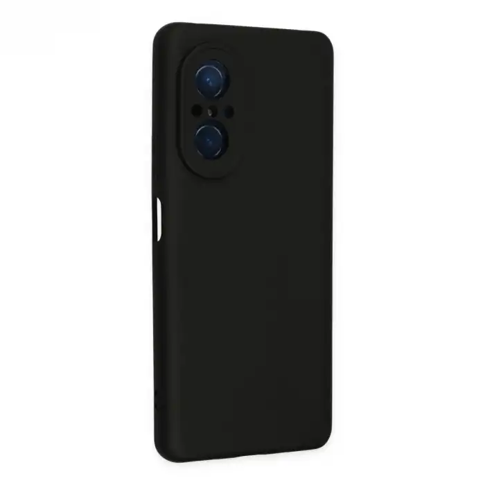 Huawei Nova 9 Se Kılıf Nano İçi Kadife Silikon - Siyah