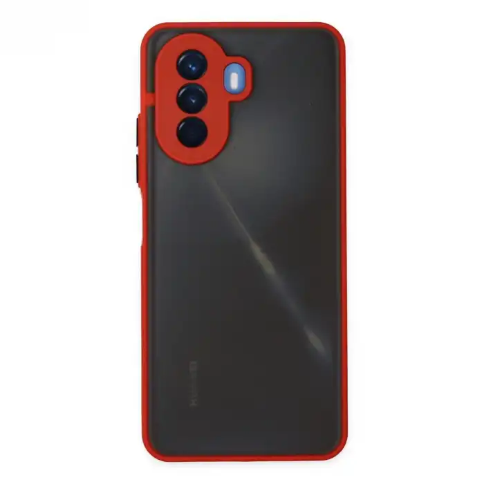 Huawei Nova Y70 Kılıf Montreal Silikon Kapak - Kırmızı