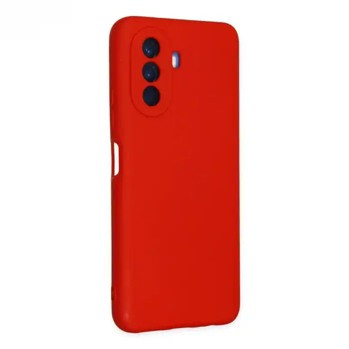 Huawei Nova Y70 Kılıf Nano İçi Kadife Silikon - Kırmızı